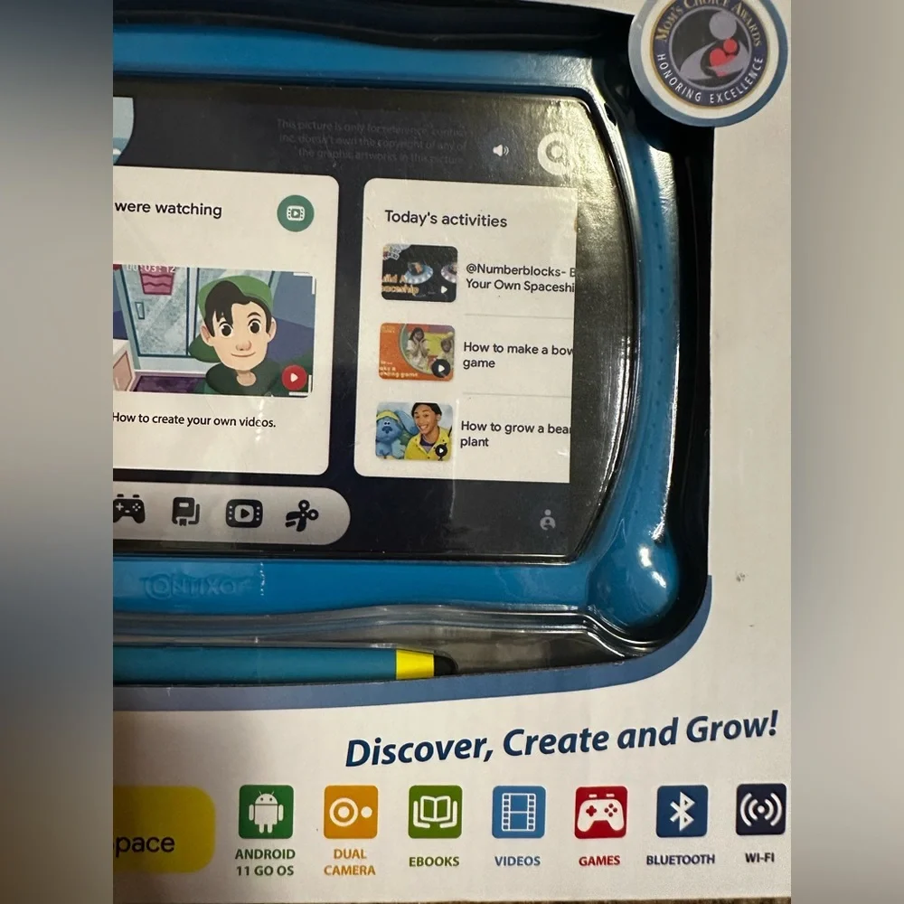 Contixo Kids V10 Blue 7” Kids Tablet Android 11 Go Edition New In Box